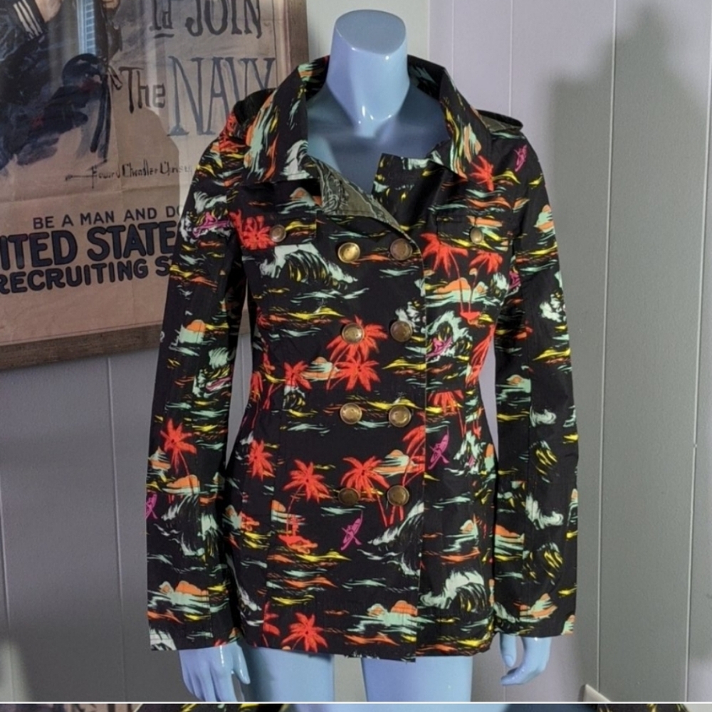 Y2K Hurley Polynesian Rain Jacket